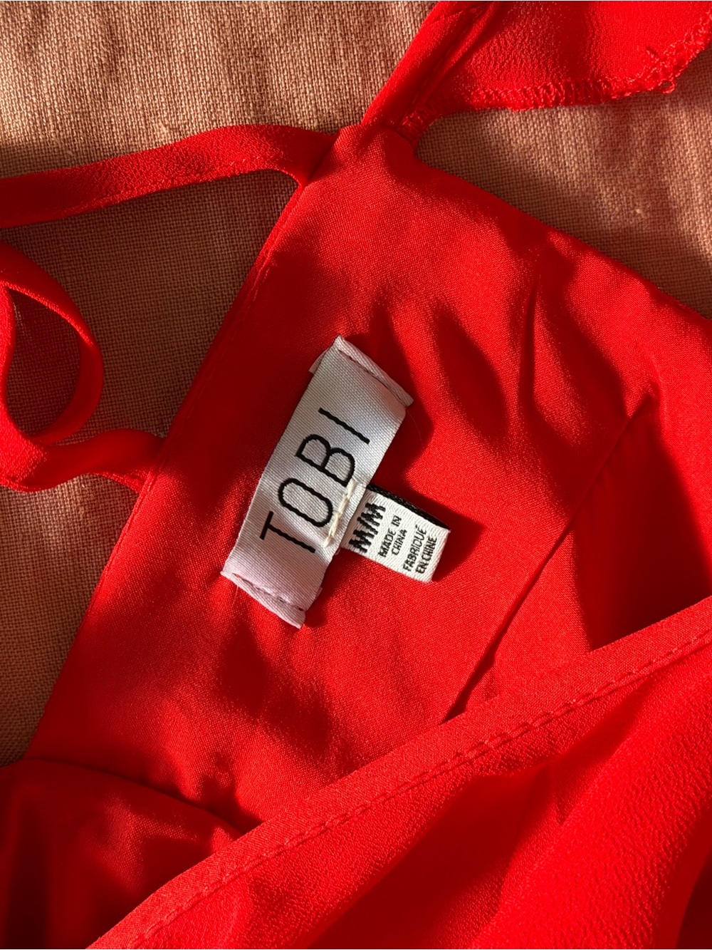 Tobi Red Ruffle Romper - Picture 3 of 3
